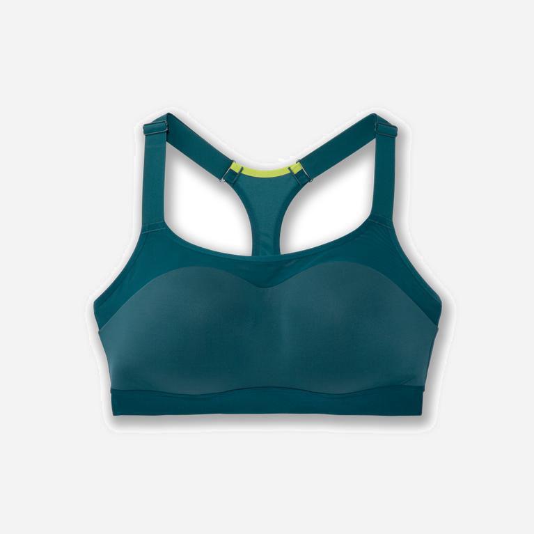 Brooks Dare Racerback - Run Bra Mujer - Azules Oscuro / Oscuro (QBSI-82941)